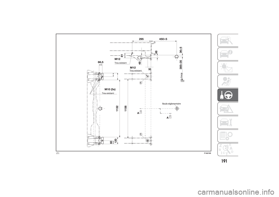 FIAT DUCATO 2014  Notice dentretien (in French)  e
171
F1A0165
191
3-3-2014 17:35 Pagina 191 