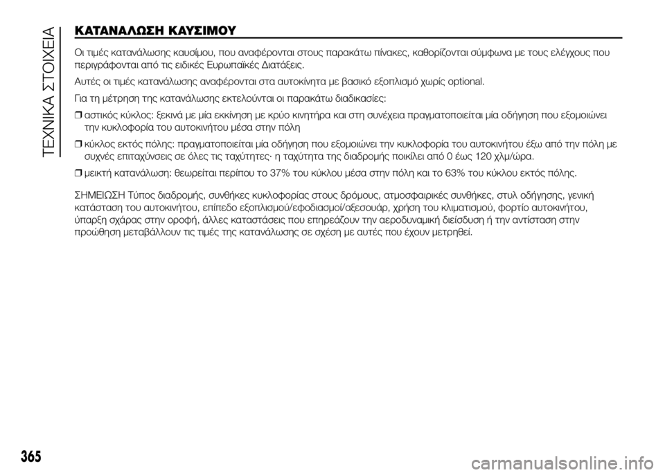 FIAT DUCATO 2017 ΒΙΒΛΙΟ ΧΡΗΣΗΣ ΚΑΙ ΣΥΝΤΗΡΗΣΗΣ (in Greek) ΚΑΤΑΝΑΛΩΣSY ΚΑΥΣΙΜΟΥ
Οι τιμές κατανάλωσης καυσίμUYυ, πUYυ αναφέUPUYνται στUYυς παUPακάτω πίνακες, καθUYUPίζUYνται σύμ FIAT DUCATO 2017 ΒΙΒΛΙΟ ΧΡΗΣΗΣ ΚΑΙ ΣΥΝΤΗΡΗΣΗΣ (in Greek) ΚΑΤΑΝΑΛΩΣSY ΚΑΥΣΙΜΟΥ
Οι τιμές κατανάλωσης καυσίμUYυ, πUYυ αναφέUPUYνται στUYυς παUPακάτω πίνακες, καθUYUPίζUYνται σύμ