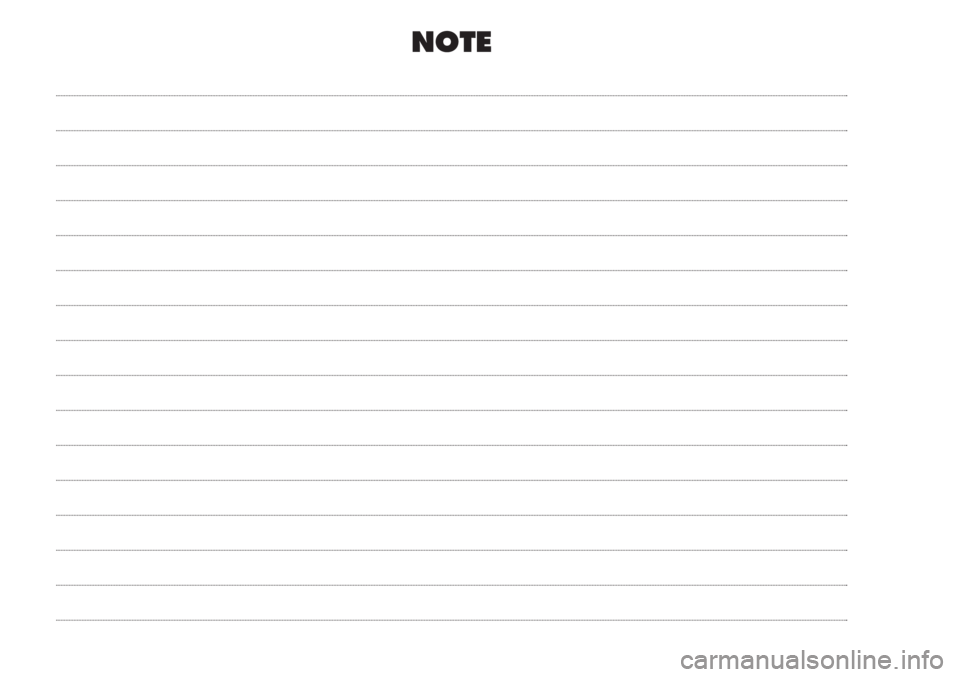 FIAT DUCATO 2011  Libretto Uso Manutenzione (in Italian) NOTE 