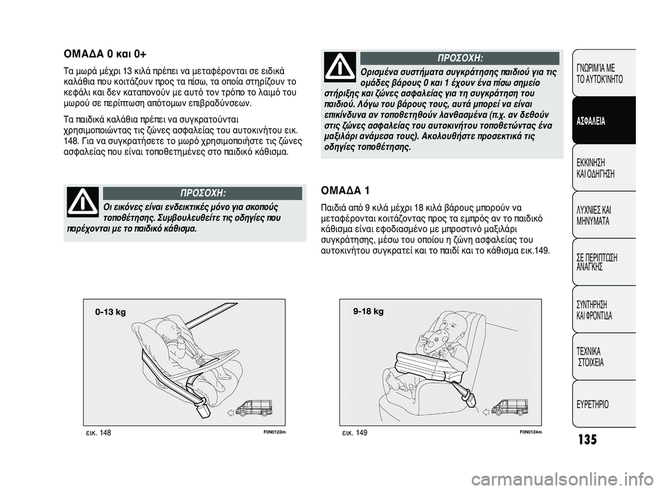 FIAT DUCATO 2010 ΒΙΒΛΙΟ ΧΡΗΣΗΣ ΚΑΙ ΣΥΝΤΗΡΗΣΗΣ (in Greek) 135
F0N0123mεικ. 148
ΓΝΩΡΙΜΊΑ ΜΕ
ΤΟ ΑΥΤΟΚΊΝΗΤΟ
ΑΣΦΑΛΕΙΑ
ΕΚΚΙΝΗΣΗ
ΚΑΙ ΟΔΗΓΗΣΗ
ΛΥΧΝΙΕΣ ΚΑΙ
ΜΗΝΥΜΑΤΑ
ΣΕ ΠΕΡΙΠΤΩΣΗ
ΑΝΑ FIAT DUCATO 2010 ΒΙΒΛΙΟ ΧΡΗΣΗΣ ΚΑΙ ΣΥΝΤΗΡΗΣΗΣ (in Greek) 135
F0N0123mεικ. 148
ΓΝΩΡΙΜΊΑ ΜΕ
ΤΟ ΑΥΤΟΚΊΝΗΤΟ
ΑΣΦΑΛΕΙΑ
ΕΚΚΙΝΗΣΗ
ΚΑΙ ΟΔΗΓΗΣΗ
ΛΥΧΝΙΕΣ ΚΑΙ
ΜΗΝΥΜΑΤΑ
ΣΕ ΠΕΡΙΠΤΩΣΗ
ΑΝΑ