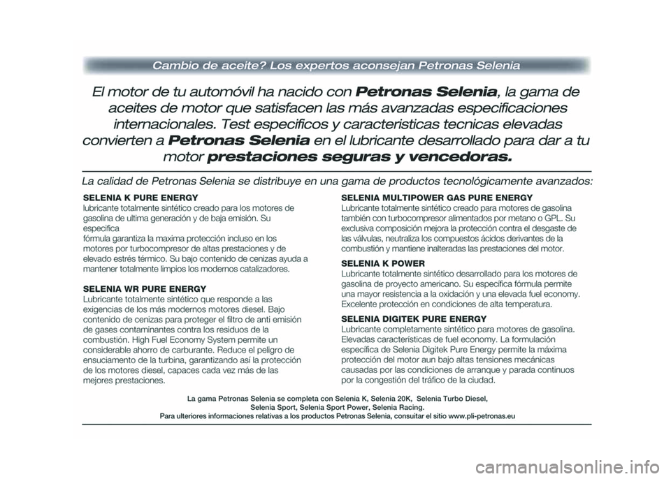 FIAT DUCATO BASE CAMPER 2016  Manual de Empleo y Cuidado (in Spanish) 