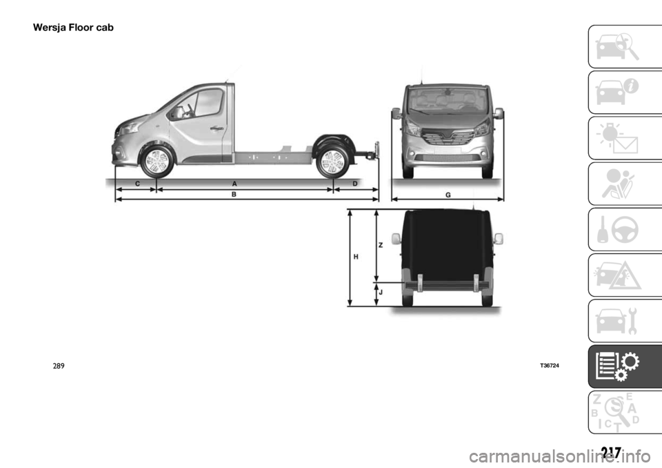 FIAT TALENTO 2017  Instrukcja obsługi (in Polish) Wersja Floor cab
289T36724
217 