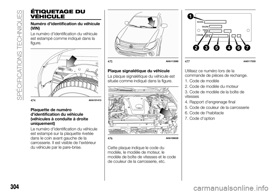 FIAT FULLBACK 2018 Notice dentretien (in French) ÉTIQUETAGE DU
VÉHICULE
Numéro d'identification du véhicule
(VIN)
Le numéro d'identification du véhicule
est estampé comme indiqué dans la
figure.
Plaquette de numéro
d'identificat FIAT FULLBACK 2018 Notice dentretien (in French) ÉTIQUETAGE DU
VÉHICULE
Numéro d'identification du véhicule
(VIN)
Le numéro d'identification du véhicule
est estampé comme indiqué dans la
figure.
Plaquette de numéro
d'identificat