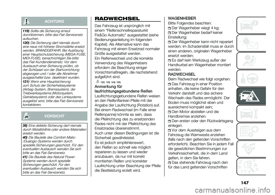 FIAT DOBLO COMBI 2020  Betriebsanleitung (in German) ���
�������
�	�	��
������	 ���	 ��� ��	���� �	���	��
���� ����	���	�� �����	 ���
 �����0��	���� �	��	�� ����
�� ��	��
�	���
���	 ���