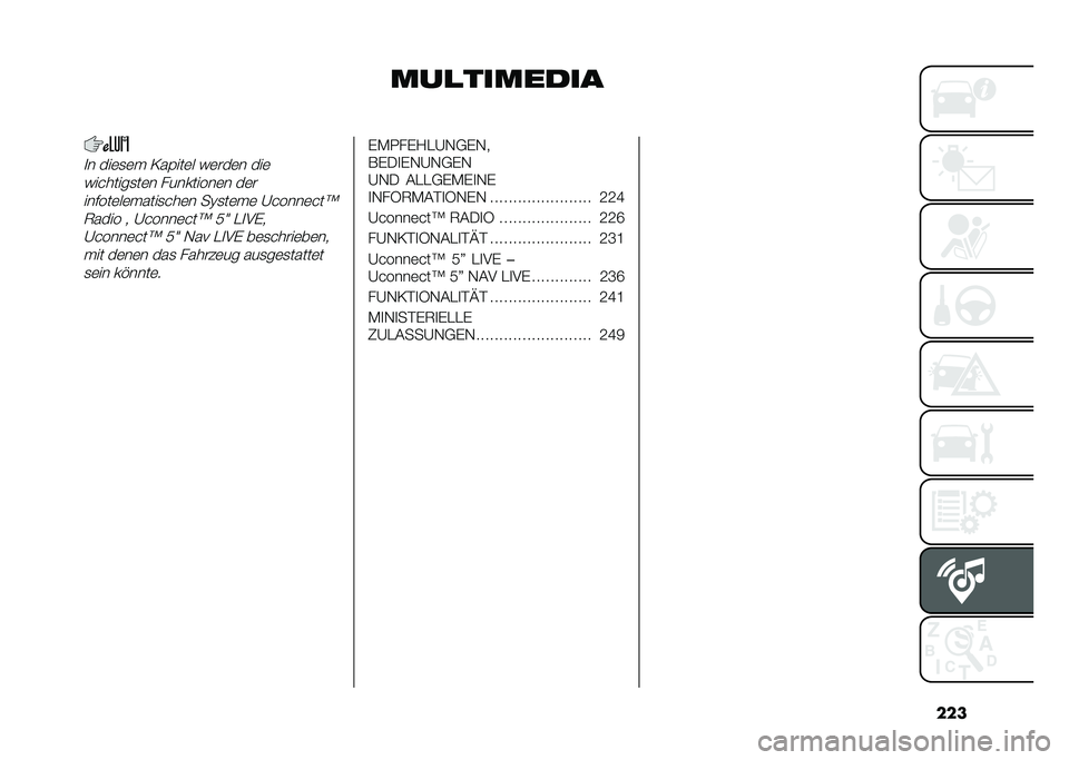 FIAT DOBLO COMBI 2020  Betriebsanleitung (in German) ���
���
��������
� ���	�
�	� �/��$���	� �&�	���	� ���	
�&�� �����
��	� ���������	� ��	�
������	��	�����
� ��	� ��@�
��	��	 �A� ����	� ��b�