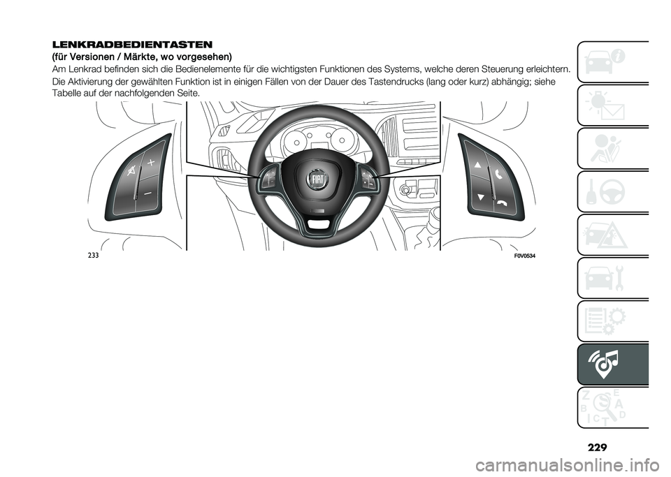 FIAT DOBLO COMBI 2020  Betriebsanleitung (in German) ���
�
����
��������������
�2��� ��� ����
��
 �@ �"� � � ���
 � � ��� �������
�3
�� ��	����� ��	�����	� �
�� � ���	 �*�	���	��	��	��	