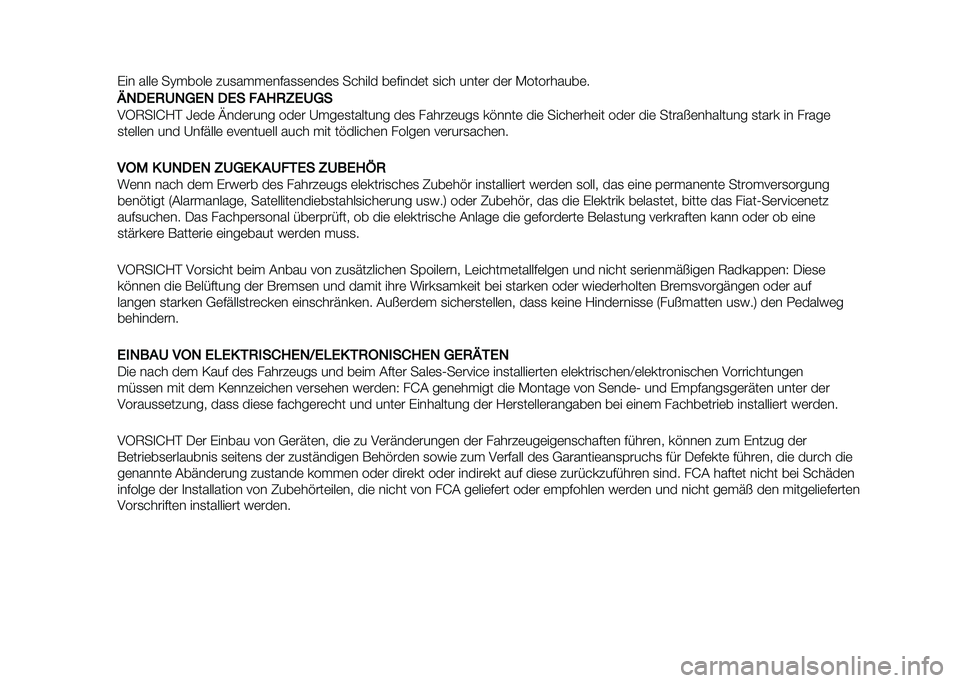FIAT DOBLO COMBI 2020  Betriebsanleitung (in German) 