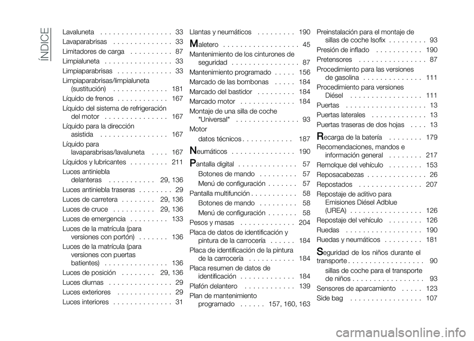FIAT DOBLO COMBI 2019  Manual de Empleo y Cuidado (in Spanish) ��Q�4��A�-� ��	��	������	 � � � � � � � � � � � � � � � � � �E�E
��	��	��	��	�����	� � � � � � � � � � � � � � � �E�E
���
���	����� �� ��	