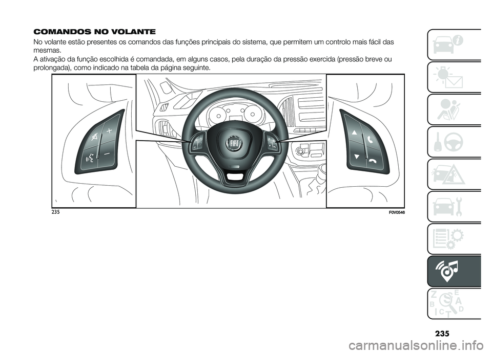 FIAT DOBLO COMBI 2019  Manual de Uso e Manutenção (in Portuguese) ���
����	���� �� ����	��
�
�,� ������� ����&� ��������� �� �������� ��� ����#�$�� ���������� �� ��������" ��� ������