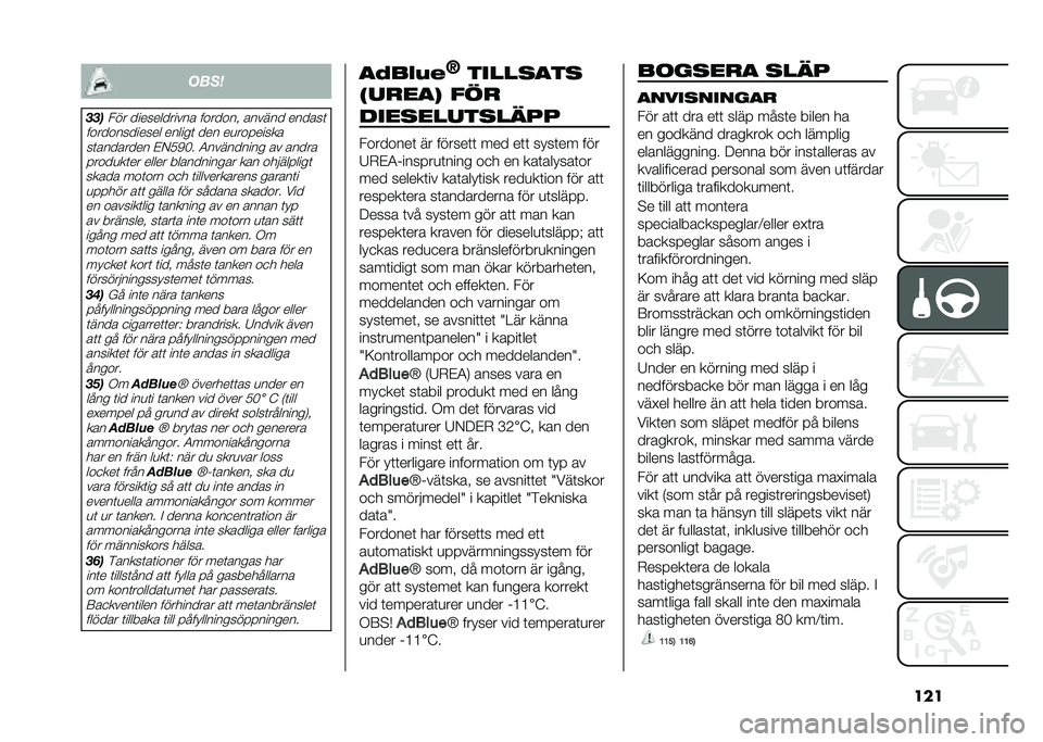 FIAT DOBLO COMBI 2020  Drift- och underhållshandbok (in Swedish) �������	
�
�
���� ������������ ������� ������ ������	
������������� ������	 ��� ��
�������� ��	�������� �%�-�0�/�3� �4�