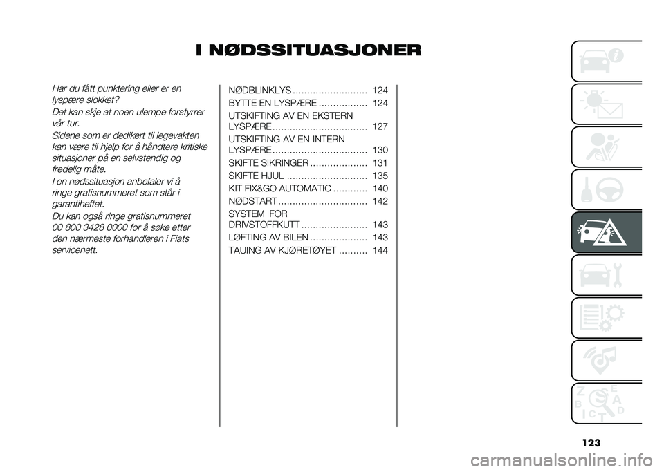 FIAT DOBLO COMBI 2021  Drift- og vedlikeholdshåndbok (in Norwegian) ���
� �������
�	�������
�:�� �
� ���� ����������
 ����� �� ��
�� ����� ���	�����[
��� ��� ���� �� ��	�� ������ ��	���� ��