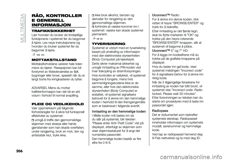 FIAT DOBLO COMBI 2021  Drift- og vedlikeholdshåndbok (in Norwegian) ��5�8�=�6�#�5�$��#�4
���	 �
���Q ����
�
�����
� �����
���
�����
������
�
�
�����������
���

�=�� ���	��
�� �
� ������ �
� ��	��������
