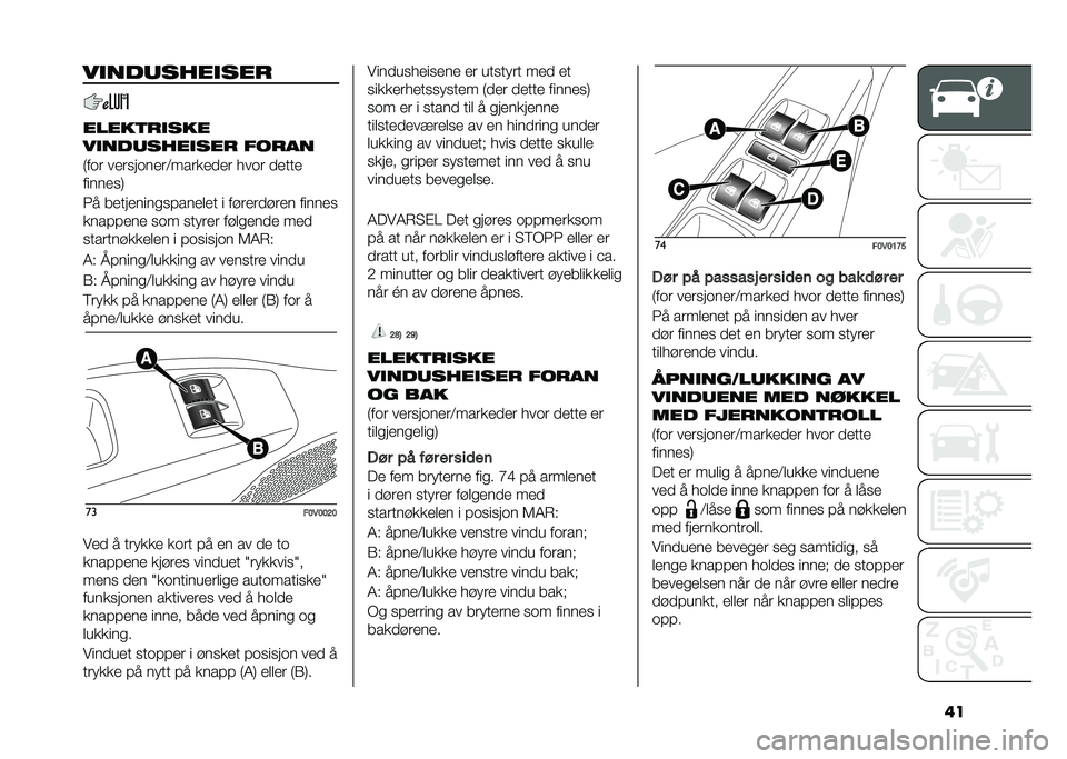 FIAT DOBLO COMBI 2021  Drift- og vedlikeholdshåndbok (in Norwegian) �������	�������
�����
�
����
�����	�������
 ���
��
�)��	� ������	����;������
�� ���	� �
����
�������,
�3� ���������
�����