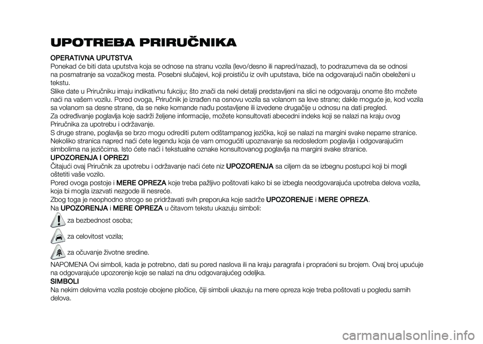 FIAT DOBLO COMBI 2020  Knjižica za upotrebu i održavanje (in Serbian) ��	��
�
��� �	�
��
������
�-��+�.�#�1�(� �)�# ����1�$�1� �#
�%�	����� �� ���� ���� �������� ��	�� �� �	���	�� �� ������ ��	�
��
� �.�
���	�