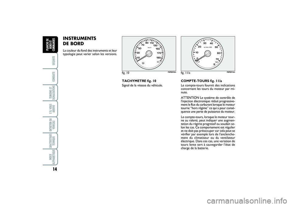 FIAT SCUDO 2015 Notice dentretien (in French) 14SECURITECONDUITETEMOINS ETSIGNALISATIONSS’IL VOUS
ARRIVEENTRETIEN DU
VEHICULECARACTERISTIQUES
TECHNIQUESINDEX
ALPHABETIQUEPLANCHE DE
BORD ET
COMMANDES
INSTRUMENTS
DE BORD La couleur du fond des i FIAT SCUDO 2015 Notice dentretien (in French) 14SECURITECONDUITETEMOINS ETSIGNALISATIONSS’IL VOUS
ARRIVEENTRETIEN DU
VEHICULECARACTERISTIQUES
TECHNIQUESINDEX
ALPHABETIQUEPLANCHE DE
BORD ET
COMMANDES
INSTRUMENTS
DE BORD La couleur du fond des i