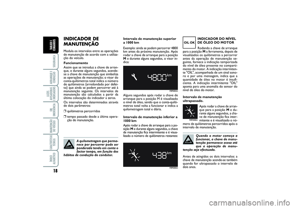 FIAT SCUDO 2015 Manual de Uso e Manutenção (in Portuguese) Quando o motor começa a
funcionar, a chave de manu-
tenção permanece acesa até
que a operação de manu-
tenção seja efectuada.
18SEGURANÇAARRANQUE E
CONDUÇÃOLUZES
AVISADORAS
E MENSAGENSEM
FIAT SCUDO 2015 Manual de Uso e Manutenção (in Portuguese) Quando o motor começa a
funcionar, a chave de manu-
tenção permanece acesa até
que a operação de manu-
tenção seja efectuada.
18SEGURANÇAARRANQUE E
CONDUÇÃOLUZES
AVISADORAS
E MENSAGENSEM