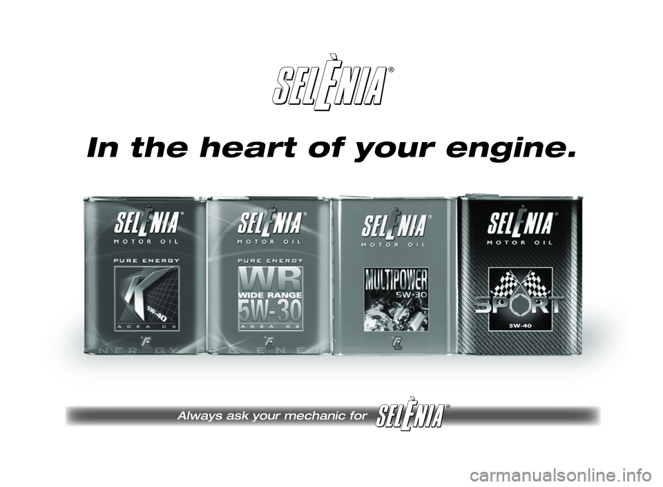 FIAT SCUDO 2013  Instrukcja obsługi (in Polish) ®
Always ask your mechanic for 
®
Pagine_ITA.indd 118-05-2005 11:53:40
In the heart of your engine.
211-218 SCUDO LUM PL_200-208 ScudoG9 PL  26/10/12  10.32  Pagina 215 