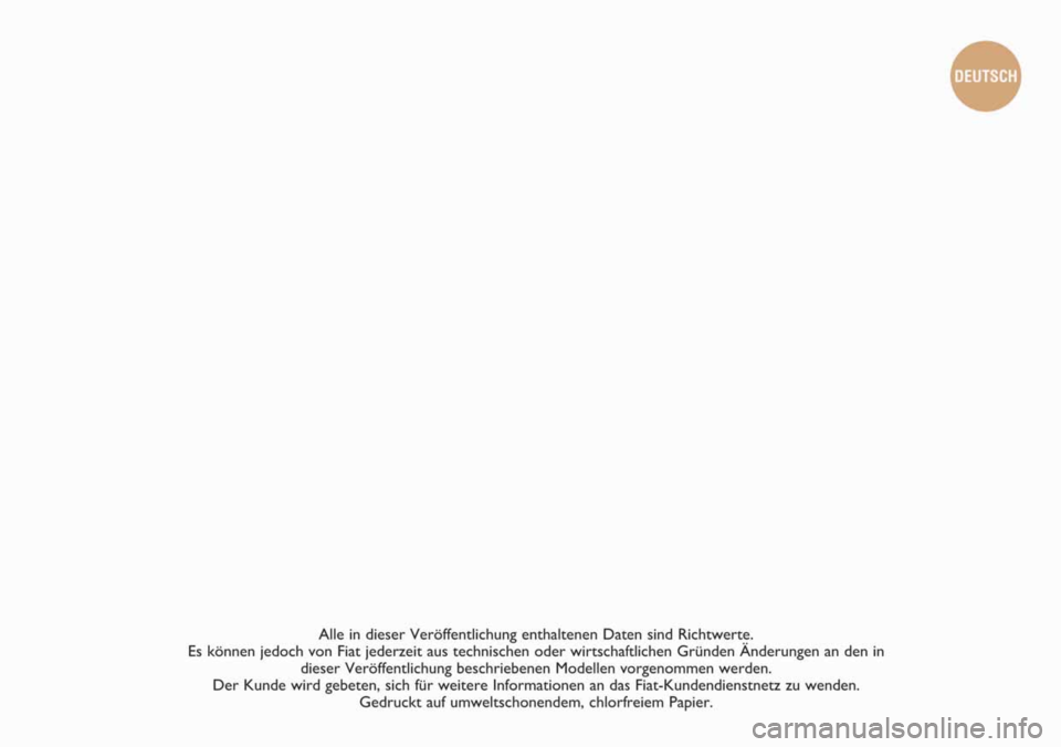 FIAT FIORINO 2011  Betriebsanleitung (in German) 