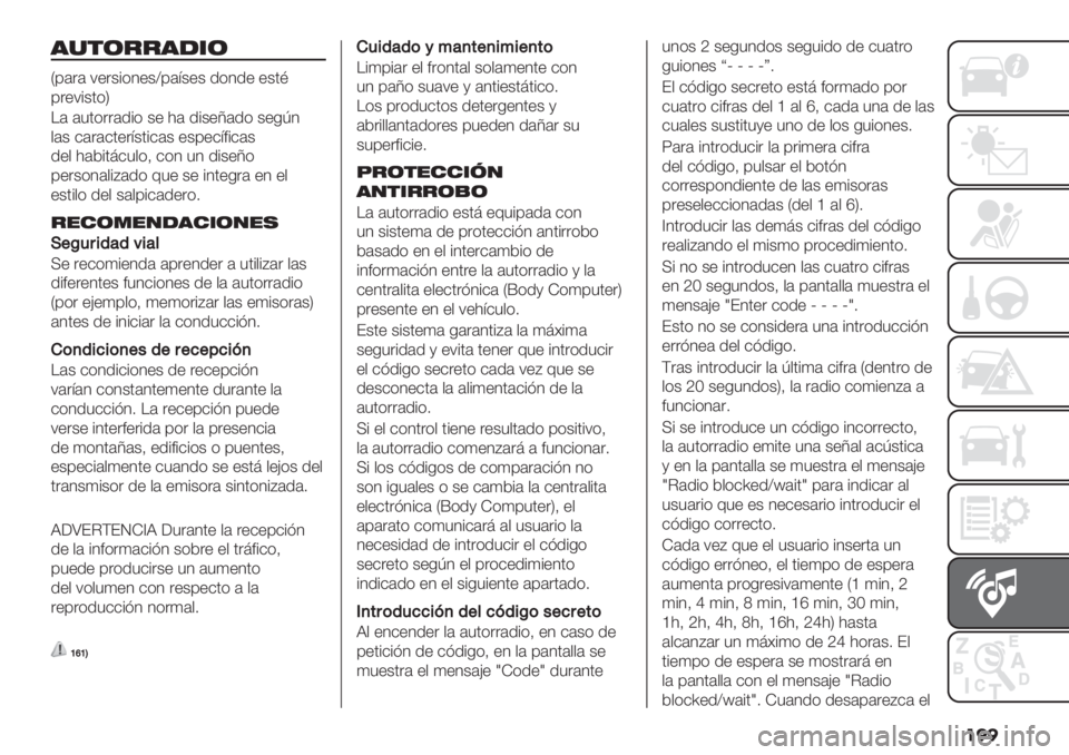 FIAT FIORINO 2020  Manual de Empleo y Cuidado (in Spanish) ���
’%$(&&’-*(
P’#"# 7+"&%(1+&^’#:&+& .(1.+ +&0B
’"+7%&0(S
H# #50(""#.%( &+ )# .%&+Y#.( &+-O1
,#& $#"#$0+":&0%$#& +&’+$:<%$#&
.+, )#*%08$5,(> $(1 51 .%&+Y(
