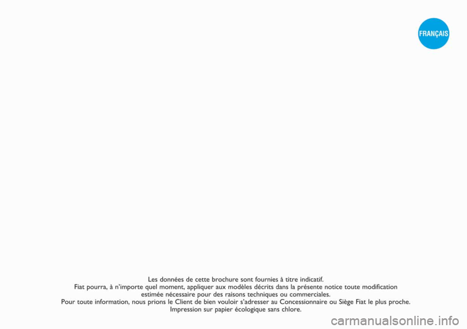 FIAT FIORINO 2009  Notice dentretien (in French) 