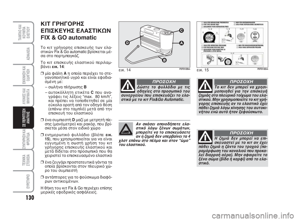 FIAT FIORINO 2008 ΒΙΒΛΙΟ ΧΡΗΣΗΣ ΚΑΙ ΣΥΝΤΗΡΗΣΗΣ (in Greek) 130
ΛΥΧΝΙΕΣ ΚΑΙ
ΜΗΝΥΜΑΤΑ
ΣΥΝΤΗΡΗΣΗ ΚΑΙ
ΦΡΟΝΤΙΔΑ
ΤΕΧΝΙΚΑ
ΣΤΟΙΧΕΙΑ
ΕΥΡΕΤΗΡΙΟ
ΤΑΜΠΛΟ ΚΑΙ
ΚΟΥΜΠΙΑ
ΕΛΕΓΧΟΥ
ΑΣΦΑΛΕ FIAT FIORINO 2008 ΒΙΒΛΙΟ ΧΡΗΣΗΣ ΚΑΙ ΣΥΝΤΗΡΗΣΗΣ (in Greek) 130
ΛΥΧΝΙΕΣ ΚΑΙ
ΜΗΝΥΜΑΤΑ
ΣΥΝΤΗΡΗΣΗ ΚΑΙ
ΦΡΟΝΤΙΔΑ
ΤΕΧΝΙΚΑ
ΣΤΟΙΧΕΙΑ
ΕΥΡΕΤΗΡΙΟ
ΤΑΜΠΛΟ ΚΑΙ
ΚΟΥΜΠΙΑ
ΕΛΕΓΧΟΥ
ΑΣΦΑΛΕ