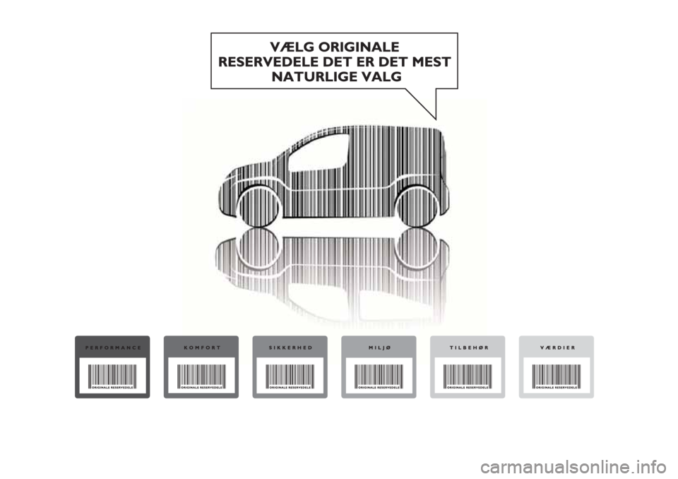 FIAT FIORINO 2018  Brugs- og vedligeholdelsesvejledning (in Danish) 