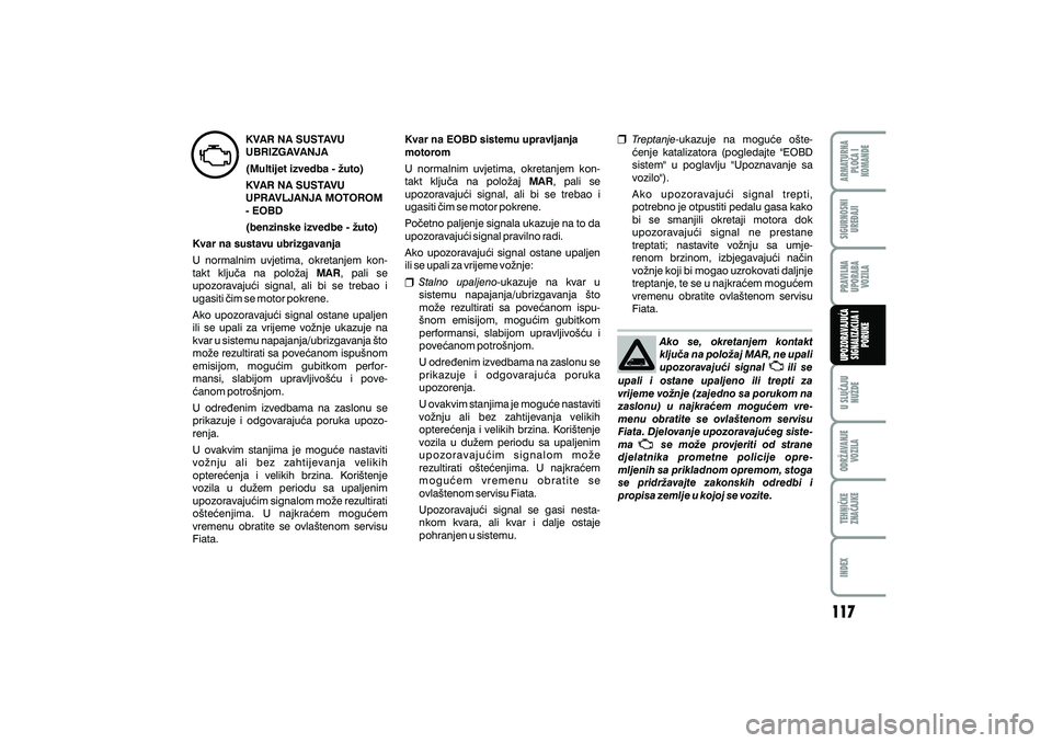 FIAT FIORINO 2020  Knjižica s uputama za uporabu i održavanje (in Croatian) 
