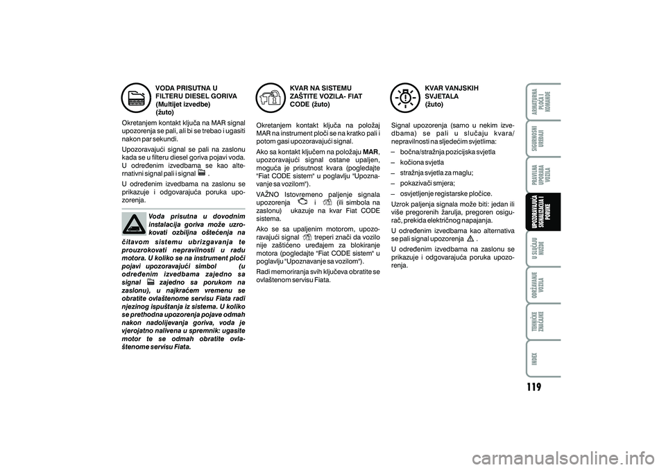 FIAT FIORINO 2020  Knjižica s uputama za uporabu i održavanje (in Croatian) 