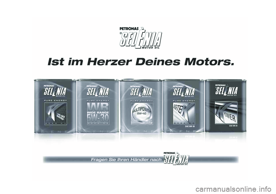 FIAT 124 SPIDER 2018  Betriebsanleitung (in German) 
