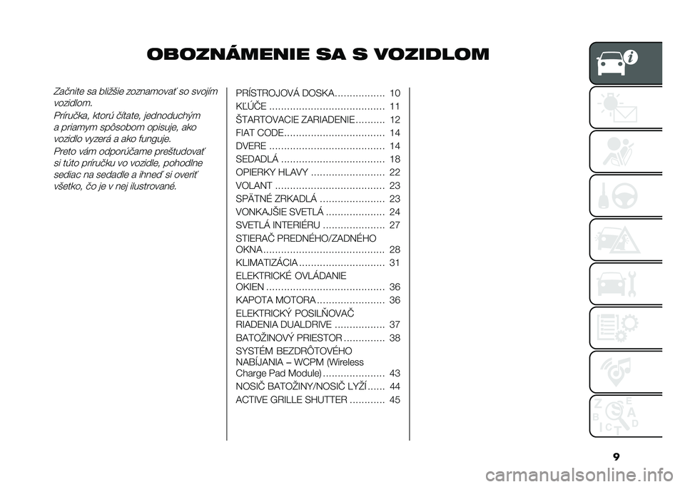 FIAT TIPO 5DOORS STATION WAGON 2021  Návod na použitie a údržbu (in Slovakian) �
����������� �� � ���������D��!���� �� �����&�� ������
���� �� �����"�

��������
�
� ��"���!�
�� �
����( �!�"����� ������