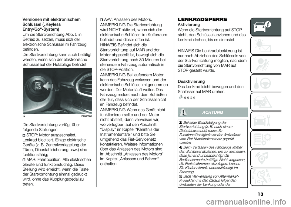 FIAT TIPO 4DOORS 2021  Betriebsanleitung (in German) ����� ����
��
 ��� ���� �� ��
������
�����!���� �4�C� ��%����
�&�
�� �%�:�.��D�1��%�����5
�?� ���	 ���������������� �#��� �9 ��
�
