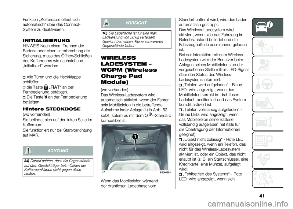 FIAT TIPO 4DOORS 2021  Betriebsanleitung (in German) ���������� �N�=����	����� �!����	� �
���
���������
���O ���	� ���
 �H����	���0
��>�
��	� �� ��	�������	��	��
�������
��������	
