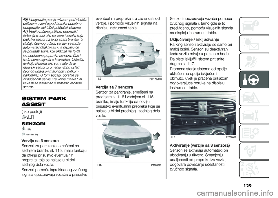 FIAT TIPO 4DOORS 2021  Knjižica za upotrebu i održavanje (in Serbian) �����#��8�
��������� ������ ��
��
�	� ��	� ����	���
��������	� � �
�	�� ����	� ������� ��	�����	 ��
��������� ��
�������� �