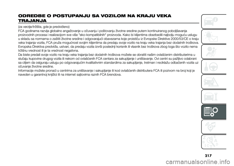 FIAT TIPO 4DOORS 2021  Knjižica za upotrebu i održavanje (in Serbian) ���

���
���� � �	���
��	���� �� ������� �� ��
��� ����
�
�
������
�*�
� ����
����:���"�����  ��� �� �������;���	�,
��A�3 ��	���