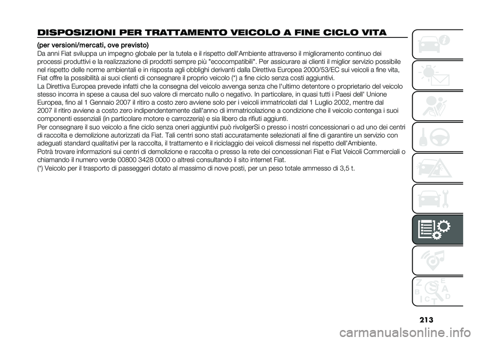 FIAT DOBLO PANORAMA 2021  Libretto Uso Manutenzione (in Italian) ���
�����	�����	�
� ��� ���������
��	 �����	��	 � ���
� �����	 ���� �-��� ��� ����
��8��� ����� ��� �� �������.
��	 �	��� ��