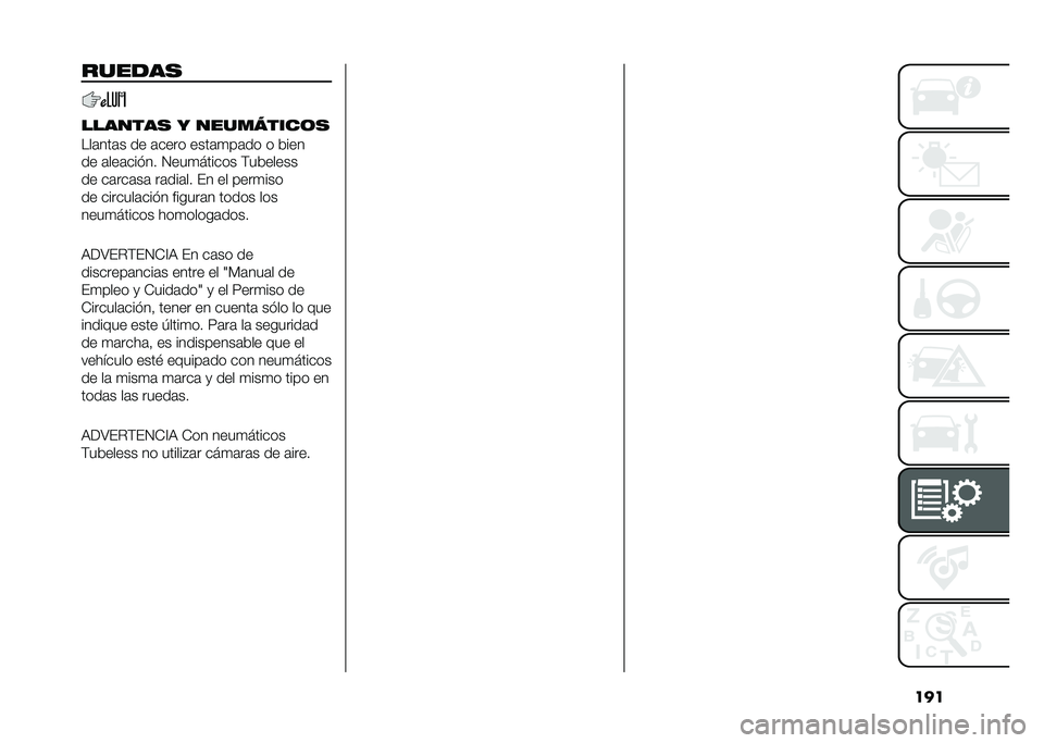 FIAT DOBLO PANORAMA 2021  Manual de Empleo y Cuidado (in Spanish) ���������
�������
 � ���������	�
���	���	� �� �	���� ����	�
��	�� � ����
�� �	���	��� �� �4���
������ �(�������
�� ��	���	��
