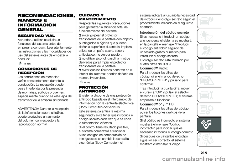 FIAT DOBLO PANORAMA 2021  Manual de Empleo y Cuidado (in Spanish) �������	��������	���
�N
�����	�
 �
����	�������
�������
�
�������� ����
�,������� �	 ������#�	� ��	� ��������	�
��������