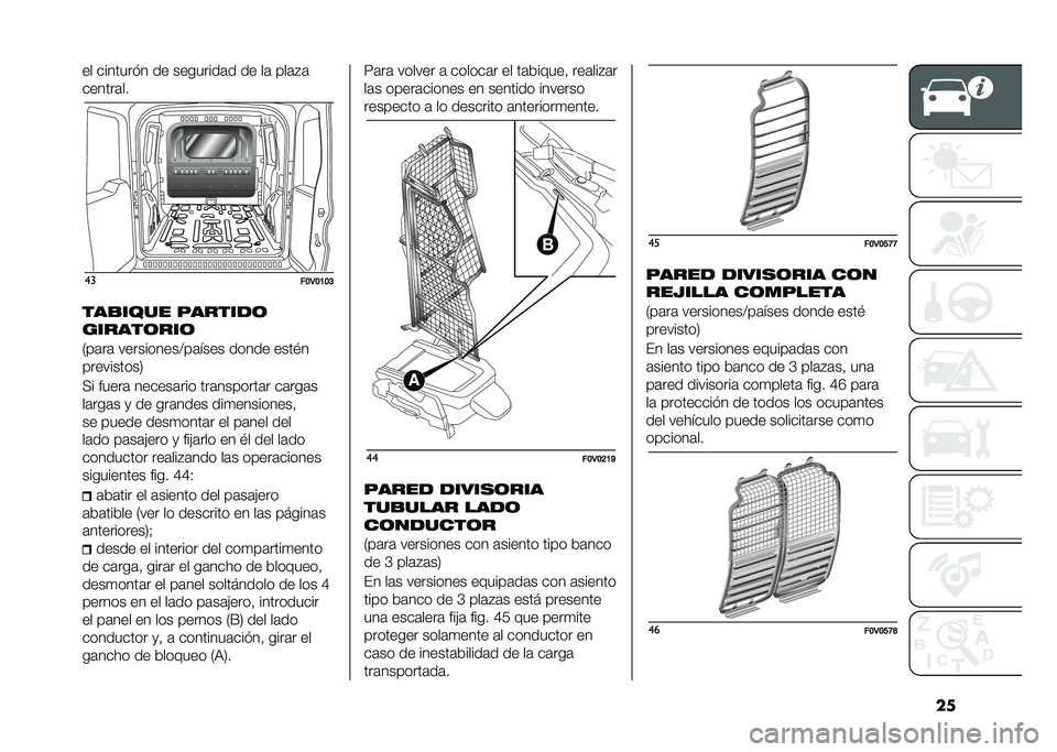 FIAT DOBLO PANORAMA 2021  Manual de Empleo y Cuidado (in Spanish) ���� ������� � �� ��������	� �� ��	 ���	�#�	
������	��
��
��B�3�B�A�B�C
���
���� �������	
������	���	
�2��	��	 ����������@��	����
