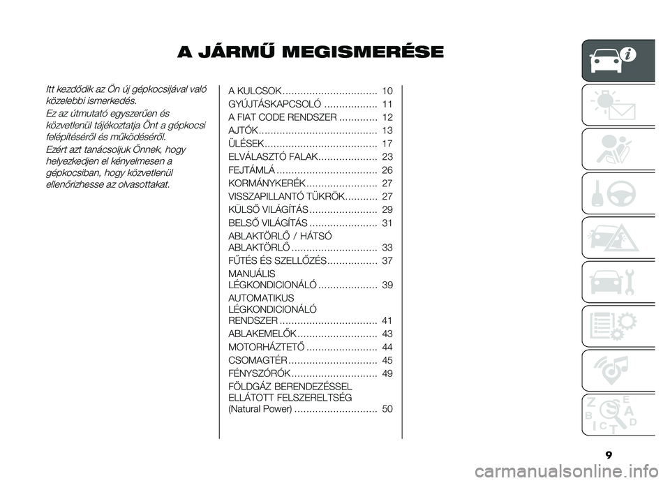 FIAT DOBLO PANORAMA 2021  Kezelési és karbantartási útmutató (in Hungarian) �
� ����� �����������
�>�� �	���#�&�#��	 �� �
� �)� ����	��(������� ����$�	�������� ������	��#��� 
�+� �� �)���%����$ ���������