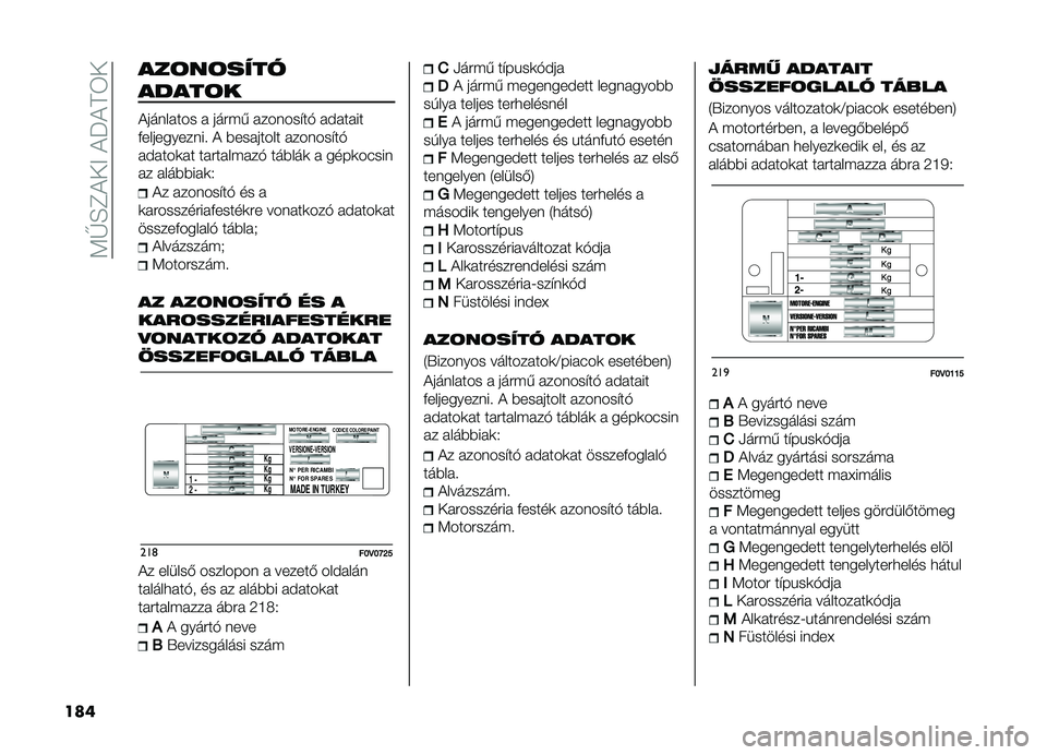 FIAT DOBLO PANORAMA 2021  Kezelési és karbantartási útmutató (in Hungarian) ��<�V�H�F�!��>��!��!�D�6�
���
���	��	����
�����	�
�!�������� � ����� �������"��$ ��#�����
������������  �! ��������� �������"�