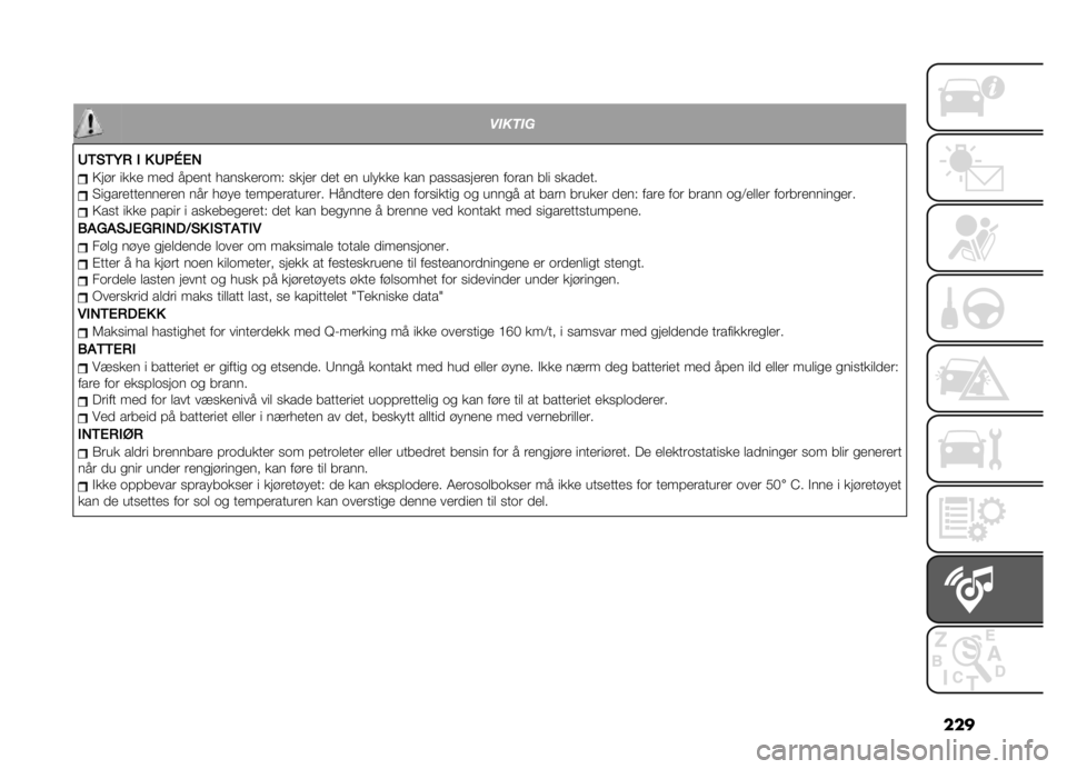 FIAT DOBLO PANORAMA 2021  Drift- og vedlikeholdshåndbok (in Norwegian) ���
� ������
�;�,�%�,�(�+ � � �;�&�S�.�0 �9��!� ���� ���
 ����� ��������	�� ����� �
�� �� ��� ��� ��� ����������� ��	��� ��� ���