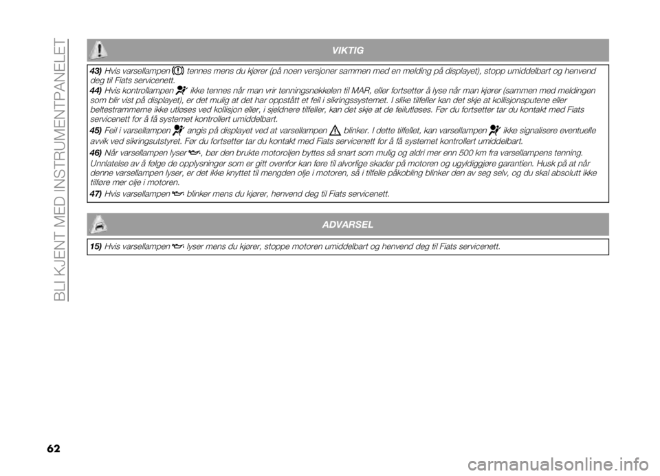 FIAT DOBLO PANORAMA 2021  Drift- og vedlikeholdshåndbok (in Norwegian) ��(�=�#��9�>�$��6��5�$���#��"�6�*�8�5�$��6�3�4��$�=�$�6
�	� ������
��
�
�:��� ������������������ ���� �
� ���!��� �)�� ��	�� ������	��� �