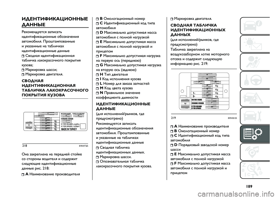 FIAT DOBLO PANORAMA 2020  Руководство по эксплуатации и техобслуживанию (in Russian) �^�p�]�,�E�<�?�;�,�s�,�/�:�Z�,�7�?�?�V�<
�E�:�?�?�V�<
�.��"������!���
�
 �����
���&
�������)��"��%������ �����������

���������	�
� �����������
