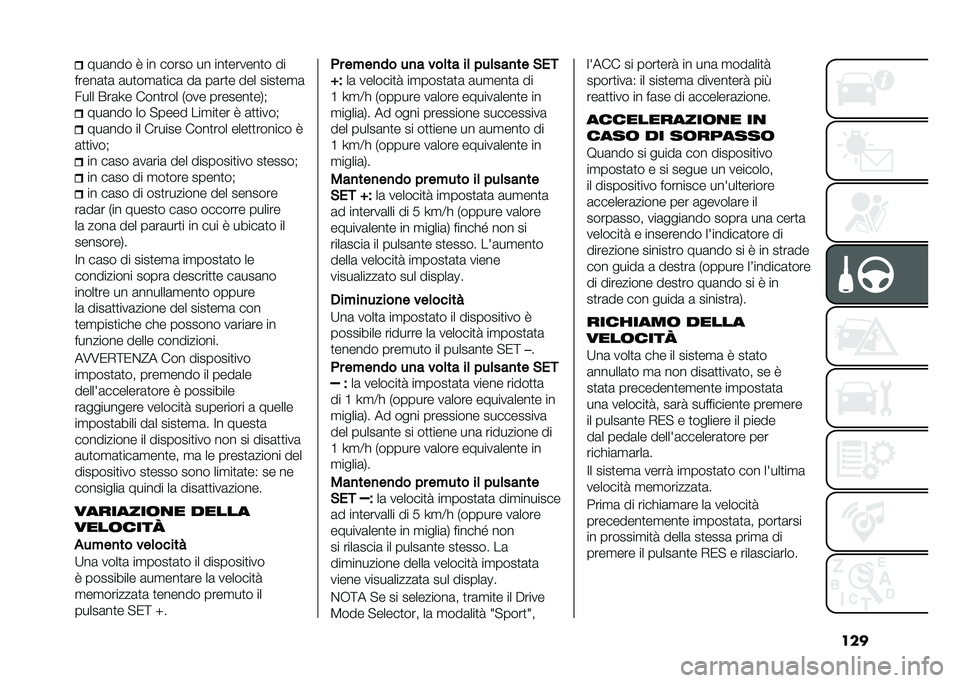 FIAT 500X 2021  Libretto Uso Manutenzione (in Italian) ������	��� �9 �� ����� �� ���
������
� ��
�����	�
�	 �	��
��
�	�
���	 ��	 ��	��
� ��� ����
��
�	
���� �)��	�L� ����
��� �,��� �������
