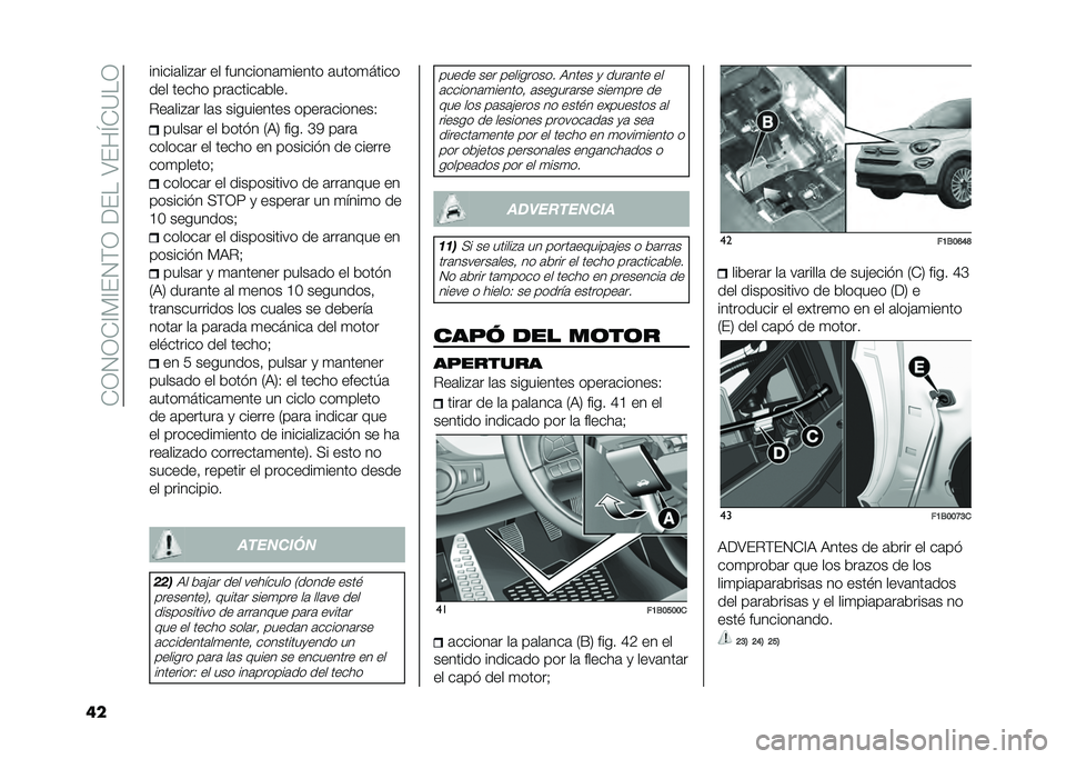 FIAT 500X 2020  Manual de Empleo y Cuidado (in Spanish) ��+�1�2�1�+�@�*�@�(�2�)�1���(���;�(��L�+�?��1
�� ������	���"�	� �� ��������	�
����� �	����
�����
��� ����� ���	�����	����
���	���"�	� ��	
