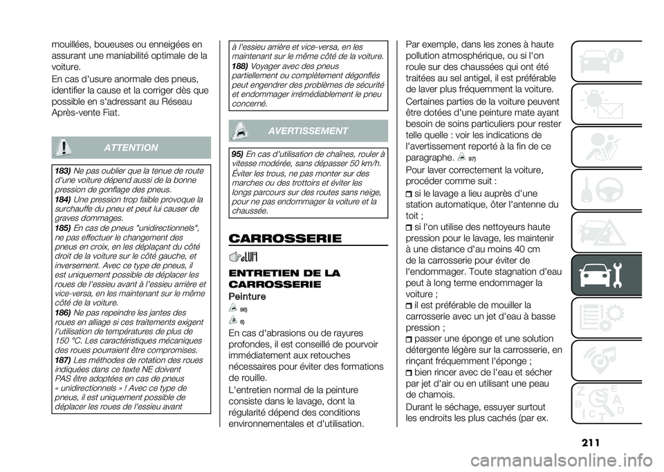 FIAT 500X 2020  Notice dentretien (in French) �������
�	�	���� �#������� �� ��
�
��
���� ��
�������
� ��
� ���
�
��#�
�	�
�� ����
���	� �� �	�
���
�����
��
 ��� ������� ��
���