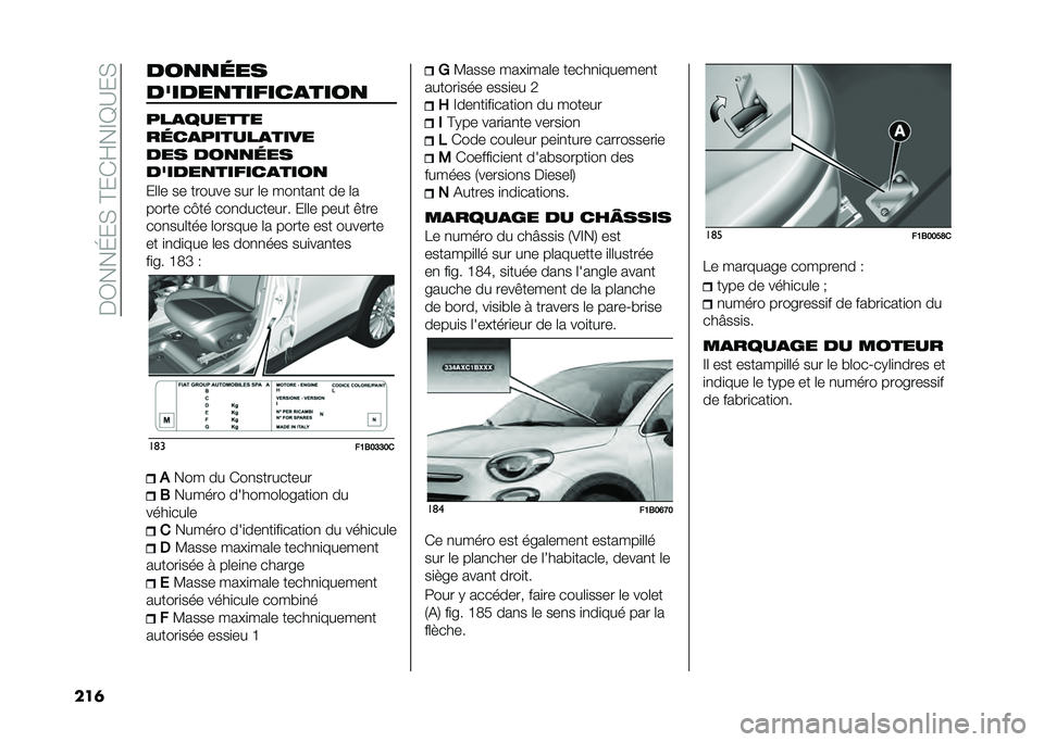 FIAT 500X 2020  Notice dentretien (in French) ���3���K��,��C��*�H��D�G�A��,
���	 ���
�
�	��
������
������
����
���
������
��	��
������
����
��� ���
�
�	��
������
������
����
��