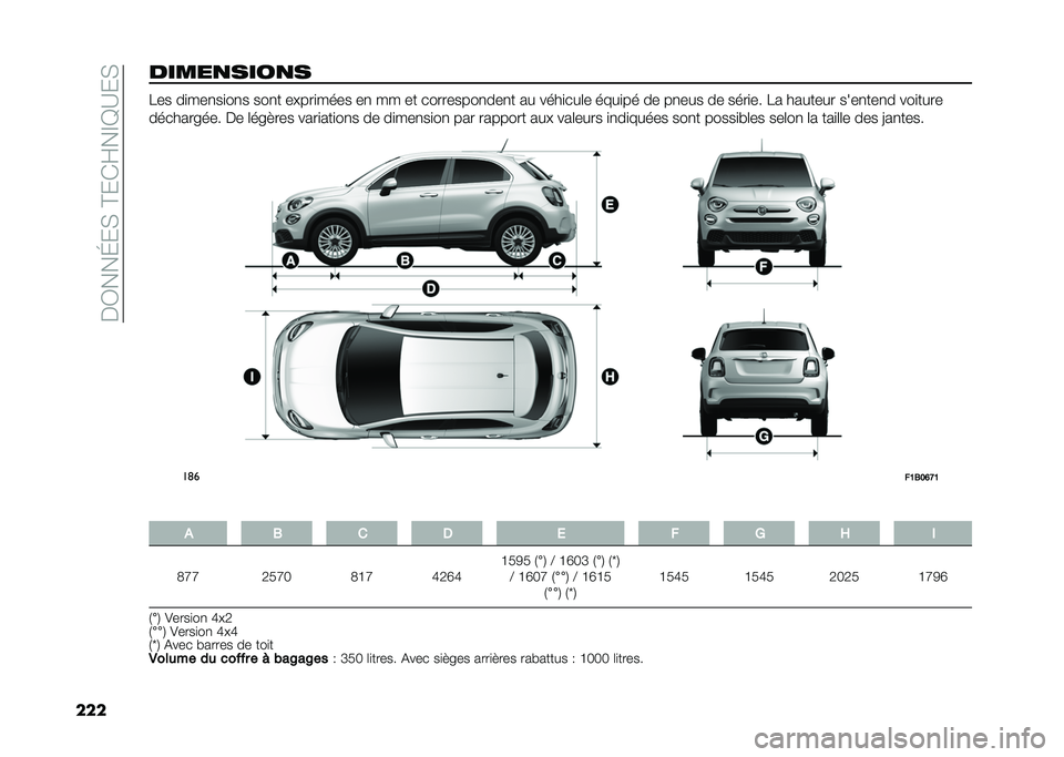 FIAT 500X 2020  Notice dentretien (in French) ���3���K��,��C��*�H��D�G�A��,
��������
����
� �8�� ��
���
��
��
� ���
� �����
���� ��
 �� �� ���������
���
� �� ����
���	� ����
�� �