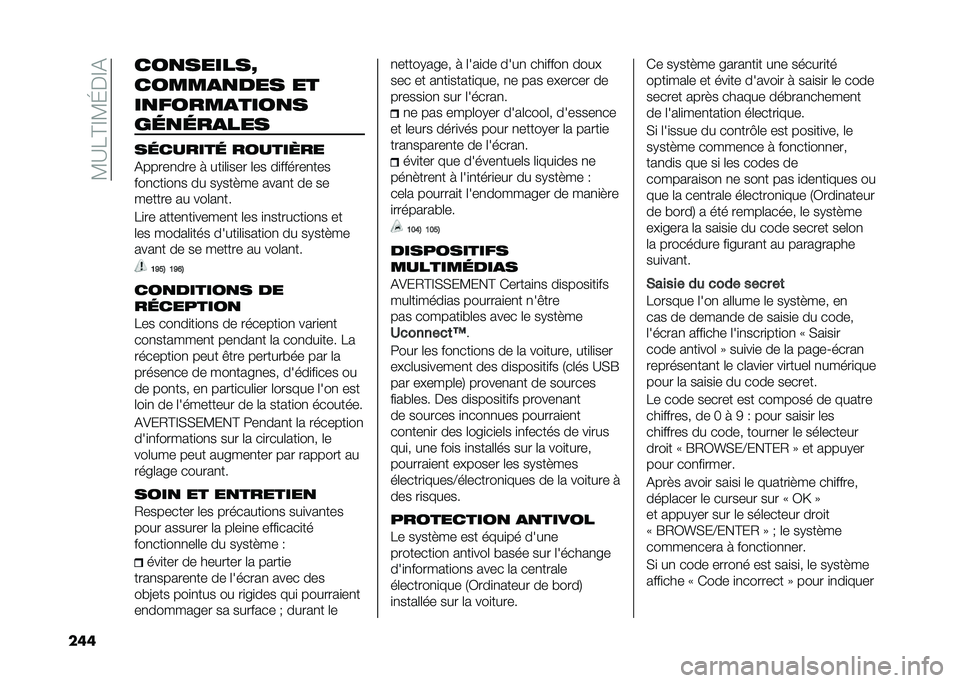 FIAT 500X 2020  Notice dentretien (in French) ��?�A�8�C�D�?�K��D�(
��� ���
������S
�����
�
��� ��
��
�����
����
�
��	�
�	��
���
��	������	 ��������
�(�����
��� � ���
�	�
��� �	�� ��