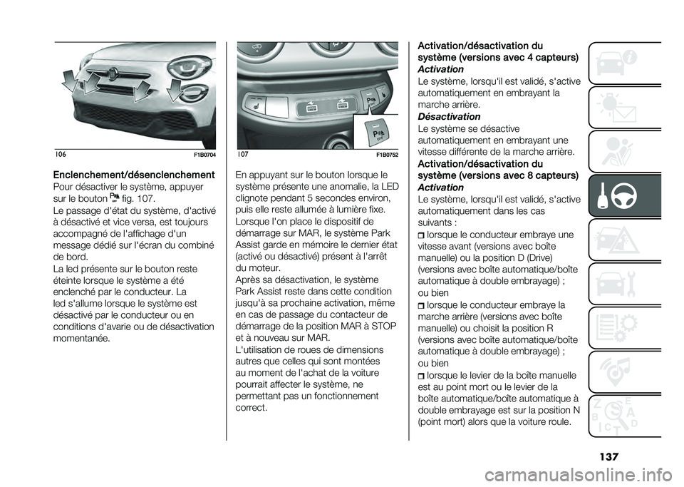 FIAT 500X 2021  Notice dentretien (in French) ���
���
��B�4��C��F
�2������������	�-����������������	
�9��� �������
��� �	� ��.���"��� �����.��
��� �	� �#�����
 ��
�� �J� �R�
�